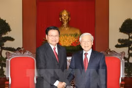 Party chief receives Lao Prime Minister