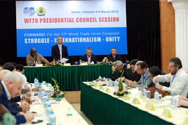 Hanoi hosts WFTU Presidential Council's meeting 