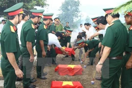 Remains of fallen soldiers repatriated from Cambodia