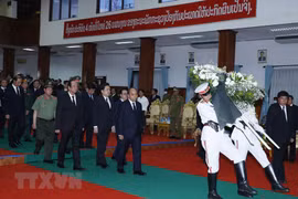 Gov't leader attends state funeral of former Lao PM