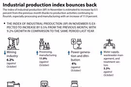 Industrial production index bounces back