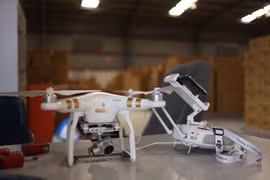 Food delivery by drones in Hanoi 