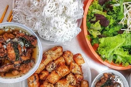 Bun cha features in British Platinum Jubilee Cookbook