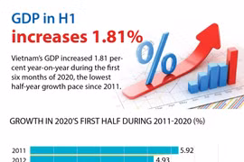 GDP in H1 increases 1.81 percent 