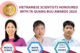 Vietnamese scientists honoured with Ta Quang Buu Award 2020
