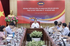 Minister of Foreign Affairs Bui Thanh Son chairs the conference on July 9 (Photo: VNA)