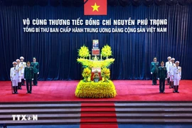 At the National Funeral Hall in Hanoi (Photo: VNA)