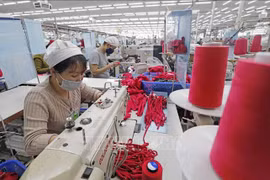 Production at SCAVI Hue, a French-invested garment company in Phong Dien Industrial Park, Phong Dien district, the central province of Thua Thien-Hue. (Photo: VNA)