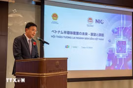 Vietnamese Ambassador to Japan Pham Quang Hieu speaks at the event (Photo: VNA)