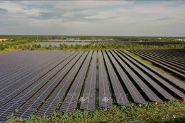 Europlast Long An solar power plant in the southern province of Long An. (Photo: VNA)