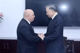 President To Lam receives Minister of War Veterans and Rights Holders of Angeria Laid Rebiga in Hanoi on July 25. (Photo: VNA)
