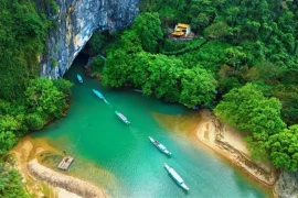 Phong Nha-Ke Bang National Park offers magnificent landscape, biodiversity, and karst-specific geomorphology. (Photo: VNA)