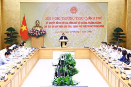 PM Pham Minh Chinh calls for all-out efforts to bolster digital transformation. (Photo: VNA)