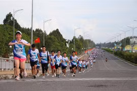 Runners at the events (Photo: VNA)