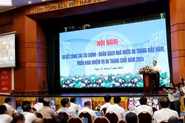 An overview of the six-month preliminary conference of the financial industry held by the Finance Ministry in Hanoi on July 15. (Photo: VNA)