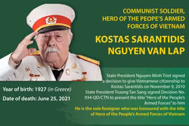Greek hero of Vietnam People's Armed Forces passes away