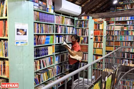 Oldest bookstore on Dinh Le Street in Hanoi