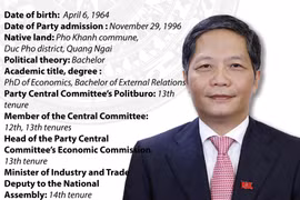 Politburo member, Chairman of the PCC's Economic Commission Tran Tuan Anh