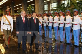 Vietnamese, Cuban Presidents hold talks 