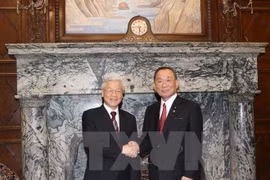 Party leader meets President of Japan’s House of Councilors 
