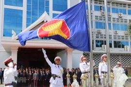 Laos raises ASEAN flag to mark bloc’s founding anniversary 