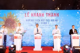 Another solar power plant inaugurated in Ninh Thuan