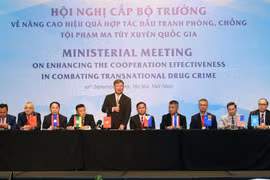 Ministerial meeting issues joint statement on drug crime combat