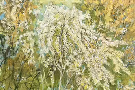 Paintings show nature in time between seasons