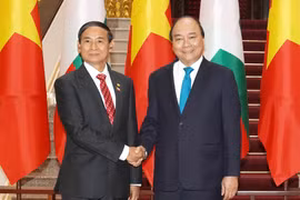 Prime Minister welcomes Myanmar President in Hanoi