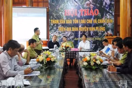 Workshop talks conservation of rare langur in Kon Tum 