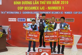 Vietnamese cueist finishes second at Int’l 3-Cushion Billiards Tournament
