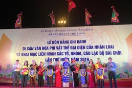 Quang Binh welcomes UNESCO status for Bai Choi singing