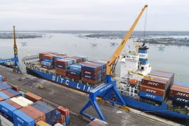 Chu Lai port welcomes biggest-ever container ship
