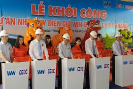 Chinh Thang wind power mill construction kicks off in Ninh Thuan