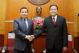 Vietnamese, Lao fronts discuss enhanced ties