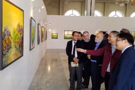 Vietnamese contemporary paintings exhibited in Algeria 