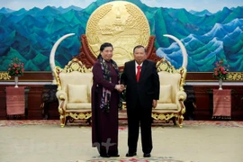 Lao leaders host Vietnamese National Assembly delegation