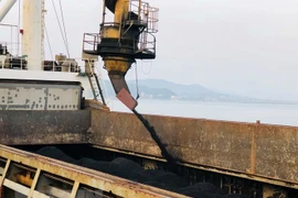 Cam Pha port handles first tonnes of coal on New Year day 