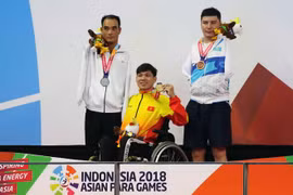 Vietnamese swimmer wins another gold medal at 3rd Asian Para Games
