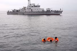 Vietnamese, Cambodian navies conduct joint patrol