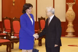 Party chief greets new Cuban Ambassador