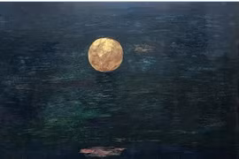 Exhibition displays rare colour in lacquer paintings