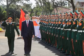 President pays pre-Tet visit to armed forces in Gia Lai 