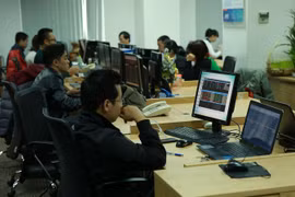 Shares bounce back on blue chip gains