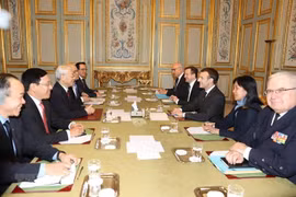 Vietnamese Party chief holds talks with French President 