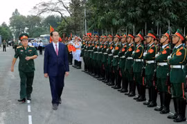 President Tran Dai Quang pays pre-Tet visit to Army Corps 4