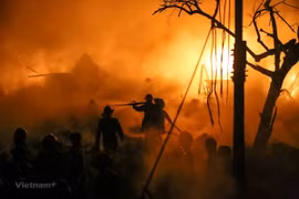 President presents orders to HCM City’s firefighters