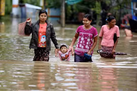 Floods leave five dead, 54,000 displaced in Myanmar