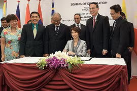 ASEAN capitals sign declaration on sustainable environment 