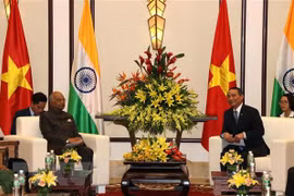 Indian President welcomed in Da Nang